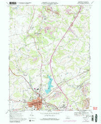 Somerset Pennsylvania Historical topographic map, 1:24000 scale, 7.5 X 7.5 Minute, Year 1967
