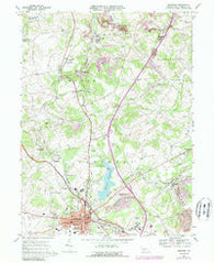 Somerset Pennsylvania Historical topographic map, 1:24000 scale, 7.5 X 7.5 Minute, Year 1967