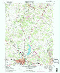Somerset Pennsylvania Historical topographic map, 1:24000 scale, 7.5 X 7.5 Minute, Year 1967