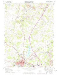 Somerset Pennsylvania Historical topographic map, 1:24000 scale, 7.5 X 7.5 Minute, Year 1967