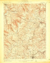 Somerset Pennsylvania Historical topographic map, 1:62500 scale, 15 X 15 Minute, Year 1915
