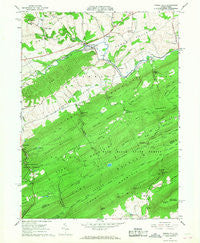 Spring Mills Pennsylvania Historical topographic map, 1:24000 scale, 7.5 X 7.5 Minute, Year 1966