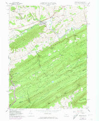 Spring Mills Pennsylvania Historical topographic map, 1:24000 scale, 7.5 X 7.5 Minute, Year 1966