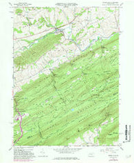 Spring Mills Pennsylvania Historical topographic map, 1:24000 scale, 7.5 X 7.5 Minute, Year 1966