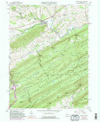 Spring Mills Pennsylvania Historical topographic map, 1:24000 scale, 7.5 X 7.5 Minute, Year 1966
