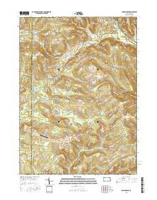 Spring Creek Pennsylvania Current topographic map, 1:24000 scale, 7.5 X 7.5 Minute, Year 2016