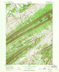 Spruce Hill Pennsylvania Historical topographic map, 1:24000 scale, 7.5 X 7.5 Minute, Year 1952