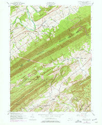 Spruce Hill Pennsylvania Historical topographic map, 1:24000 scale, 7.5 X 7.5 Minute, Year 1952