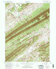 Spruce Hill Pennsylvania Historical topographic map, 1:24000 scale, 7.5 X 7.5 Minute, Year 1952