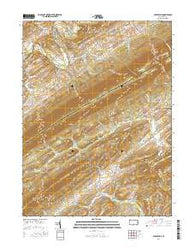 Spruce Hill Pennsylvania Current topographic map, 1:24000 scale, 7.5 X 7.5 Minute, Year 2016