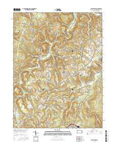 Stahlstown Pennsylvania Current topographic map, 1:24000 scale, 7.5 X 7.5 Minute, Year 2016