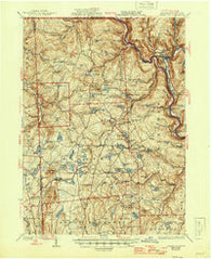 Starrucca Pennsylvania Historical topographic map, 1:62500 scale, 15 X 15 Minute, Year 1933