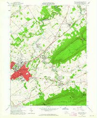 State College Pennsylvania Historical topographic map, 1:24000 scale, 7.5 X 7.5 Minute, Year 1962
