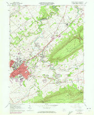 State College Pennsylvania Historical topographic map, 1:24000 scale, 7.5 X 7.5 Minute, Year 1962