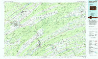 State College Pennsylvania Historical topographic map, 1:100000 scale, 30 X 60 Minute, Year 1984