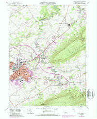 State College Pennsylvania Historical topographic map, 1:24000 scale, 7.5 X 7.5 Minute, Year 1962