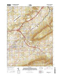 State College Pennsylvania Current topographic map, 1:24000 scale, 7.5 X 7.5 Minute, Year 2016