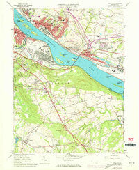 Steelton Pennsylvania Historical topographic map, 1:24000 scale, 7.5 X 7.5 Minute, Year 1963