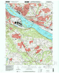 Steelton Pennsylvania Historical topographic map, 1:24000 scale, 7.5 X 7.5 Minute, Year 1998