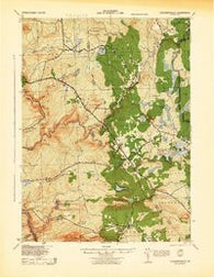 Stoddartsville Pennsylvania Historical topographic map, 1:62500 scale, 15 X 15 Minute, Year 1943