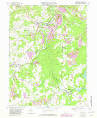 Stoystown Pennsylvania Historical topographic map, 1:24000 scale, 7.5 X 7.5 Minute, Year 1971