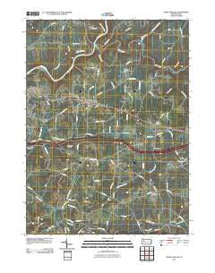 Strattanville Pennsylvania Historical topographic map, 1:24000 scale, 7.5 X 7.5 Minute, Year 2010