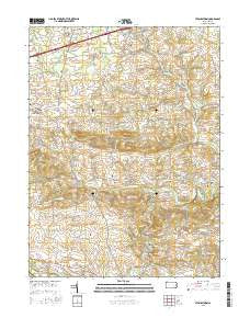 Strausstown Pennsylvania Current topographic map, 1:24000 scale, 7.5 X 7.5 Minute, Year 2016
