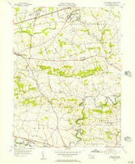 Strausstown Pennsylvania Historical topographic map, 1:24000 scale, 7.5 X 7.5 Minute, Year 1955