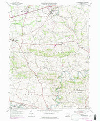 Strausstown Pennsylvania Historical topographic map, 1:24000 scale, 7.5 X 7.5 Minute, Year 1955