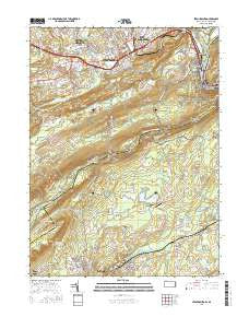 Stroudsburg Pennsylvania Current topographic map, 1:24000 scale, 7.5 X 7.5 Minute, Year 2016