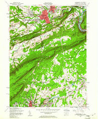 Stroudsburg Pennsylvania Historical topographic map, 1:24000 scale, 7.5 X 7.5 Minute, Year 1955