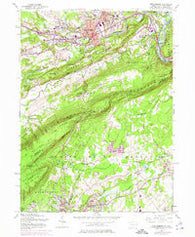 Stroudsburg Pennsylvania Historical topographic map, 1:24000 scale, 7.5 X 7.5 Minute, Year 1955