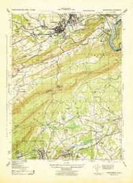 Stroudsburg Pennsylvania Historical topographic map, 1:31680 scale, 7.5 X 7.5 Minute, Year 1943
