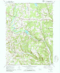 Sugar Lake Pennsylvania Historical topographic map, 1:24000 scale, 7.5 X 7.5 Minute, Year 1967