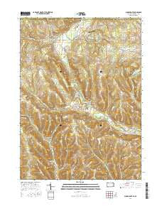 Sugar Grove Pennsylvania Current topographic map, 1:24000 scale, 7.5 X 7.5 Minute, Year 2016