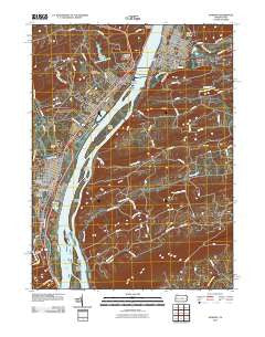 Sunbury Pennsylvania Historical topographic map, 1:24000 scale, 7.5 X 7.5 Minute, Year 2010