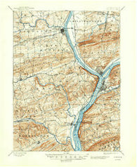 Sunbury Pennsylvania Historical topographic map, 1:62500 scale, 15 X 15 Minute, Year 1893