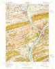 Sunbury Pennsylvania Historical topographic map, 1:62500 scale, 15 X 15 Minute, Year 1953