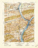 Sunbury Pennsylvania Historical topographic map, 1:62500 scale, 15 X 15 Minute, Year 1943
