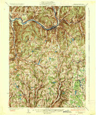 Susquehanna Pennsylvania Historical topographic map, 1:62500 scale, 15 X 15 Minute, Year 1935