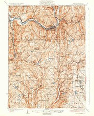 Susquehanna Pennsylvania Historical topographic map, 1:62500 scale, 15 X 15 Minute, Year 1935