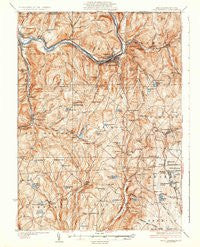 Susquehanna Pennsylvania Historical topographic map, 1:62500 scale, 15 X 15 Minute, Year 1935