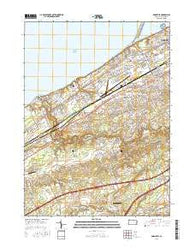 Swanville Pennsylvania Current topographic map, 1:24000 scale, 7.5 X 7.5 Minute, Year 2016