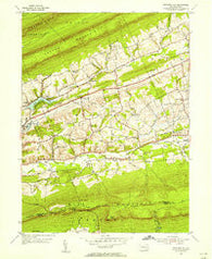 Swatara Hill Pennsylvania Historical topographic map, 1:24000 scale, 7.5 X 7.5 Minute, Year 1955