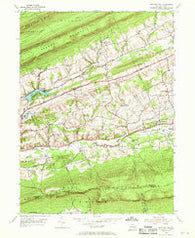 Swatara Hill Pennsylvania Historical topographic map, 1:24000 scale, 7.5 X 7.5 Minute, Year 1955