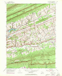 Swatara Hill Pennsylvania Historical topographic map, 1:24000 scale, 7.5 X 7.5 Minute, Year 1955