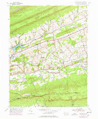 Swatara Hill Pennsylvania Historical topographic map, 1:24000 scale, 7.5 X 7.5 Minute, Year 1955