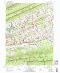 Swatara Hill Pennsylvania Historical topographic map, 1:24000 scale, 7.5 X 7.5 Minute, Year 1955