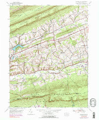 Swatara Hill Pennsylvania Historical topographic map, 1:24000 scale, 7.5 X 7.5 Minute, Year 1955