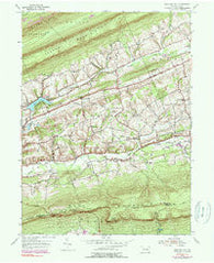 Swatara Hill Pennsylvania Historical topographic map, 1:24000 scale, 7.5 X 7.5 Minute, Year 1955